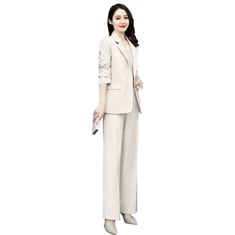 职业西装套装女2024春秋新款休闲时尚气质女神范干练工作服两件套,女装套装/套裙,关键词