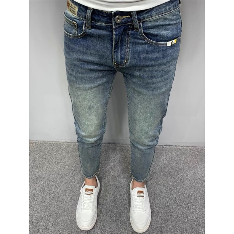 1506-1/KT761/P48牛仔裤男士修身小脚秋新款潮牌弹力水洗潮流百搭,男装牛仔裤,星座1506-1