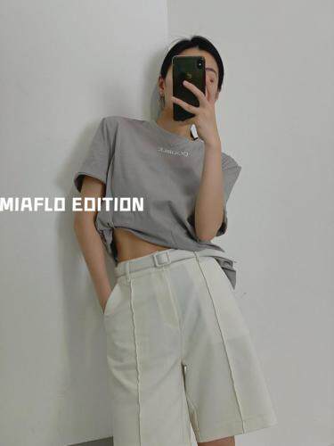 气质西装中裤&LOGO体套装，女装西装，MIA&FLO