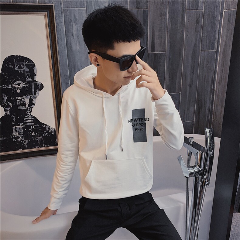 3秋装新款圆领卫衣社会精神小伙连帽印花帅气卫衣C301B-WY07,男装卫衣,电商C301B