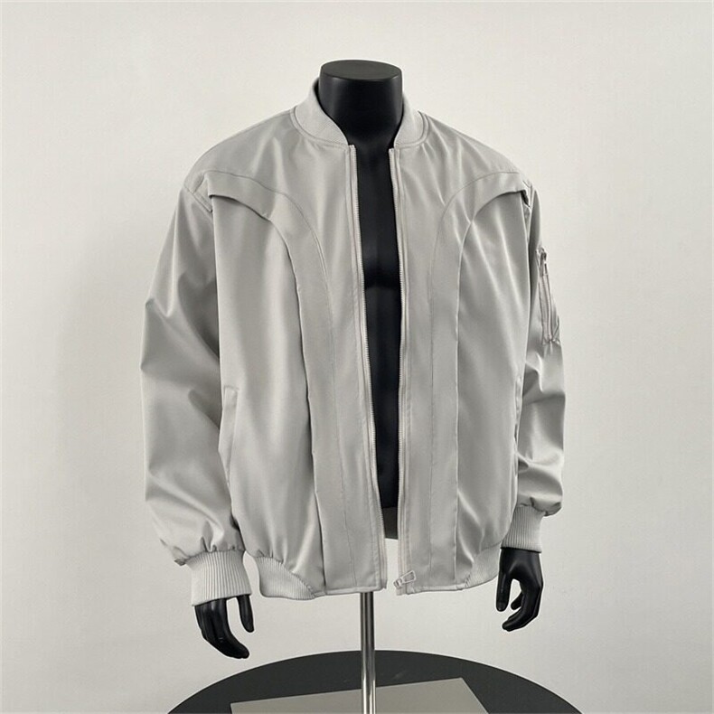 美式飞行员夹克男春季潮牌小众设计感工装外套帅棒球服W6392-P66,男装夹克,星座412-2