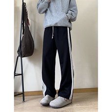 A178秋冬季新款三条杠卫裤直筒宽松潮牌裤子K2838P35限价65，男装休闲裤，电商A178