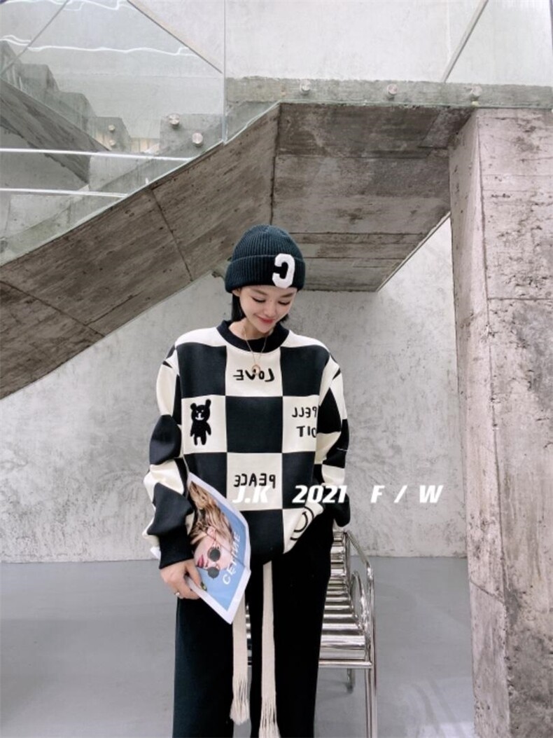 2021冬款加绒卫衣，女装卫衣/绒衫，简蔻