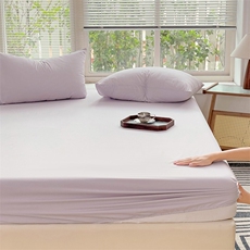 新款A类亲肤水洗棉纯色单品床笠全包席梦思保护套，床单，一起卖家纺