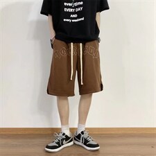 男夏季潮流时尚休闲刺绣字母短裤K6002P30，男装休闲裤，星座1116-2