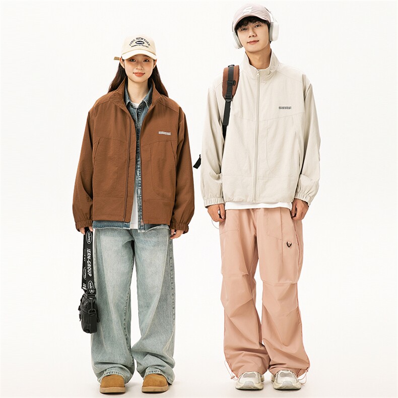 2025秋季新款男装日系潮牌纯色刺绣宽松夹克外套JK588-F108,男装夹克,电商A101（原外27）