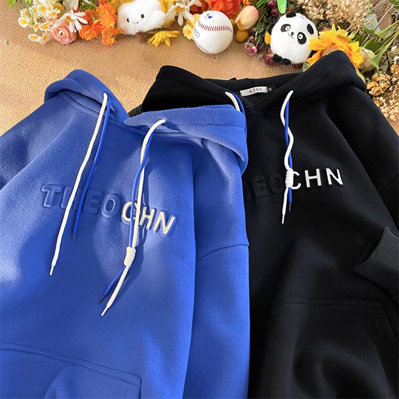 （主推黑色）秋冬港风ins连帽卫衣男大红色卫衣外套胖子男装外套，男装卫衣，星座909-2（原星座717-2）