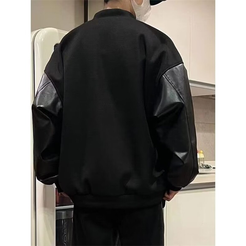 单排扣青春流行毛呢印花春秋夹克标准纯色简约棒球领长袖外穿男,男装夹克,星座1210-1