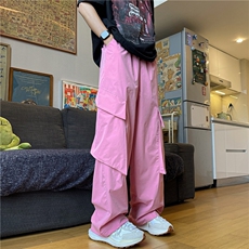 2025春夏款潮牌欧美高街vibe复古美式工装裤BK2309-P53控78，男装休闲裤，星座1002-1