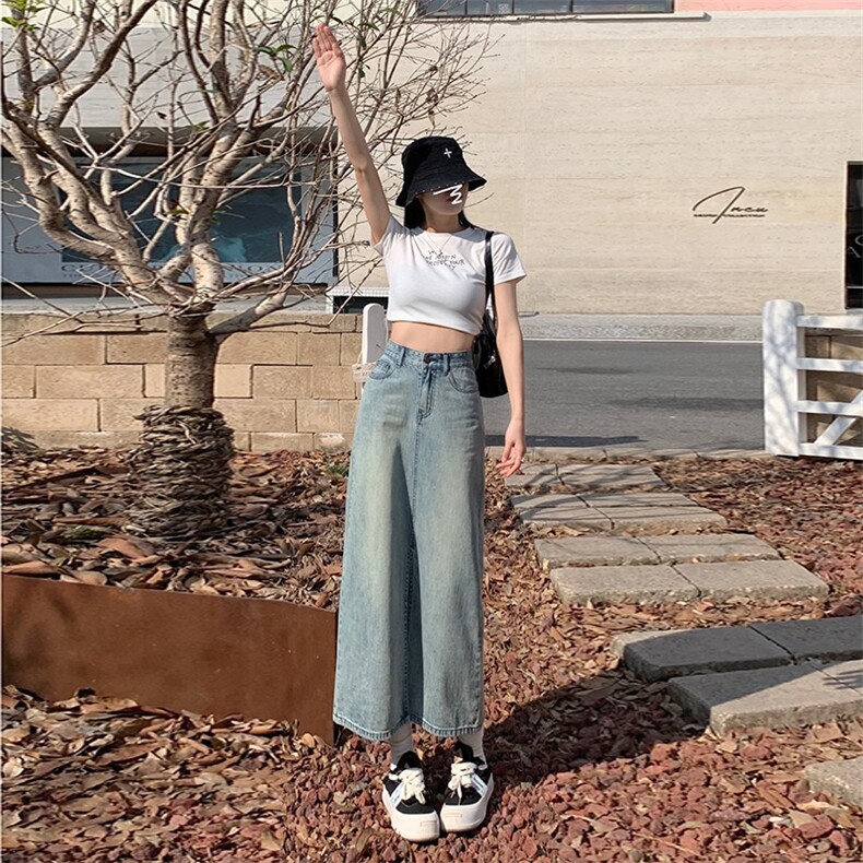高腰开叉牛仔半身裙女2025新款夏季遮胯a字美式摆裙包臀中长裙子,女包手腕包,星座1210-1