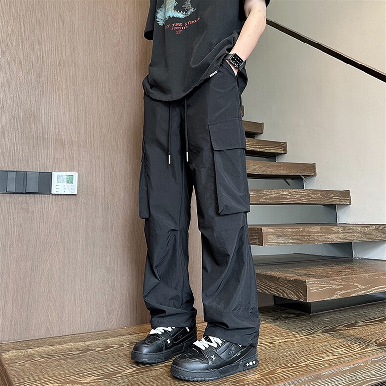2024夏季新款内景大码美式冰丝工装裤M-5XHK24487-P50,男装休闲裤,电商A022