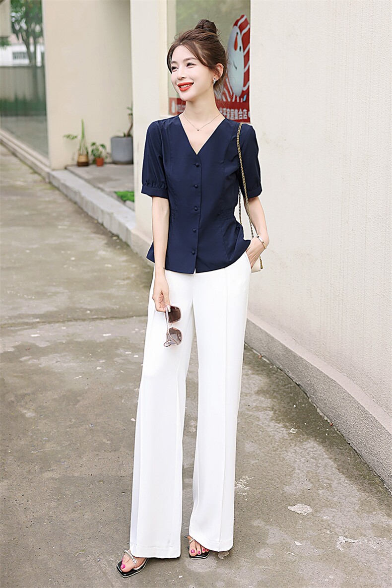 欧美高端大牌奢华套装女2025夏装新款干练气质休闲时尚职业两件套,女装套装/套裙,水衣源