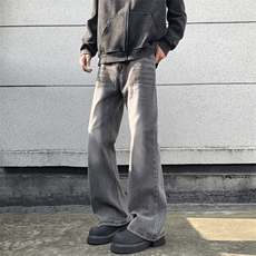 高街牛仔裤男士韩版潮流痞帅气渐变色2025春季ins长裤RK2418-P47，男装牛仔裤，星座412-2