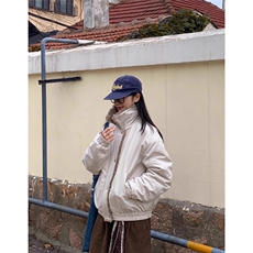 网图现货美式复古刷花毛领加厚棉服男女5047特P90，男装棉衣，星座205-3
