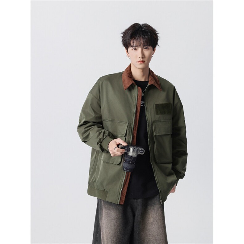 A408-W8335列装夹克P100-X148-面料成分：锦纶,男装夹克,电商A408