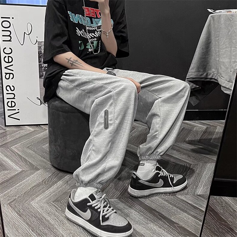 新款裤子男韩版潮流宽松运动束脚休闲裤DX23P32,男装休闲裤,星座1116-2