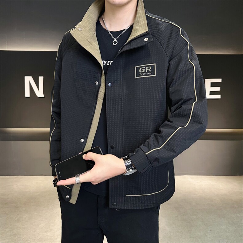 店主风2025秋季款夹克外套男士立领品质秋款C317-J6612-P115,男装夹克,电商C317