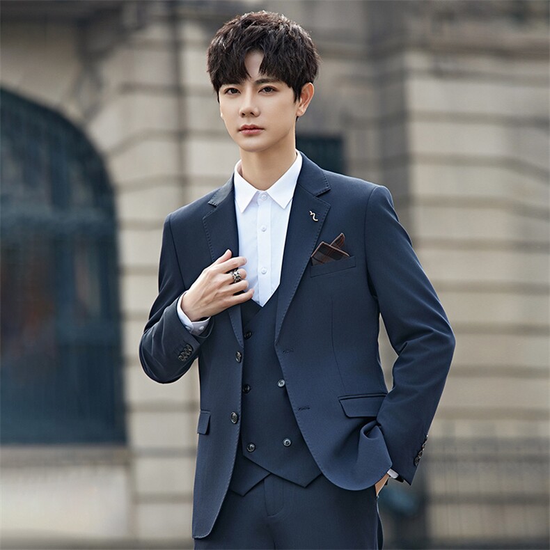 2025春秋男商务正装礼服西服时尚休闲西装外套A355-XF9002-P155,男装西服,电商A355（原A415）