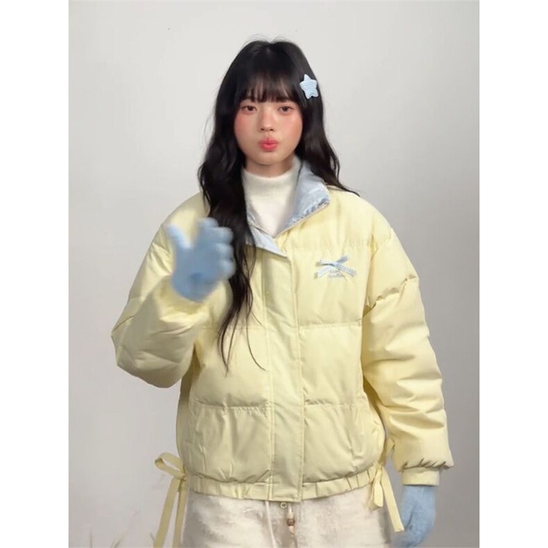 1506A/G78020/P79糖果系蓬松蝴蝶结棉服外套图片