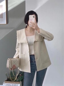秋季新款短西装外套,女装西装,中广青青