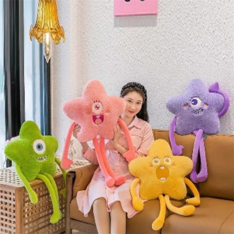 十寸长腿星星（腿60cm＋星星30cm），王涛毛绒玩具
