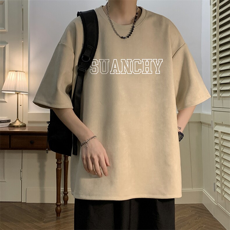 麂皮绒短袖t恤男大码半袖男JD82229-P25,男装T恤,电商A040
