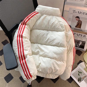 美式撞色格子棉服外套潮牌设计感小众加厚保暖面包服MF339-P80图片