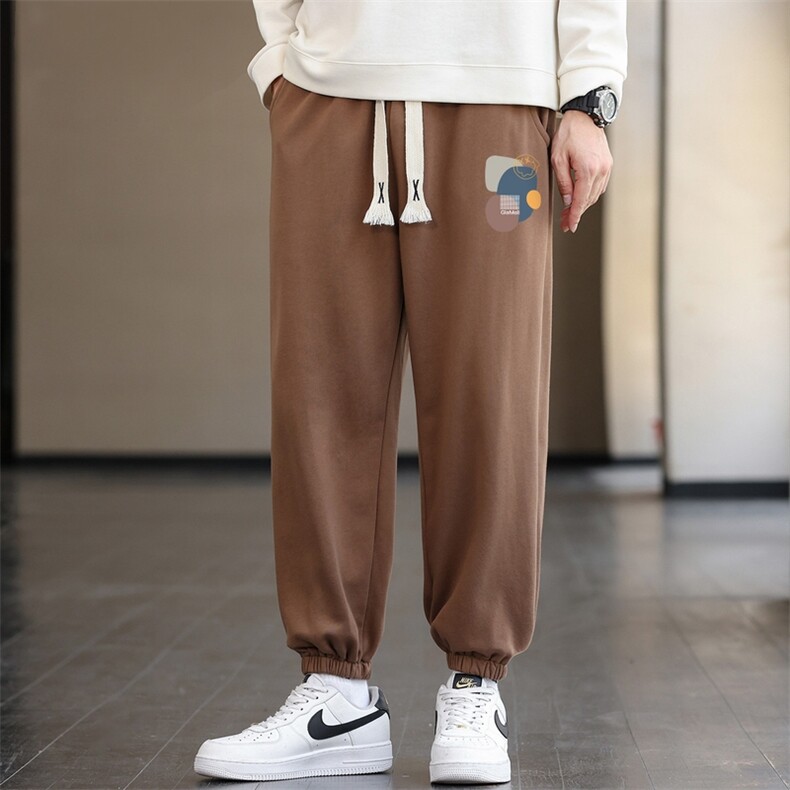 秋冬现货现货2023抖音男士潮流印花运动休闲长裤K909-P15,男装休闲裤,星座1816-2（原1210–2）