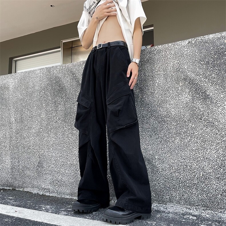 美式高街小众休闲裤男 个性工装百搭K8036/P60图片