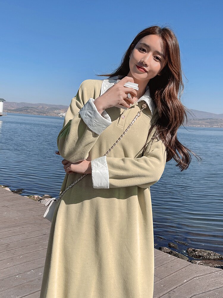 【春款现货】百搭休闲多色卫衣裙088-2306P115K168,女装连衣裙,2C088