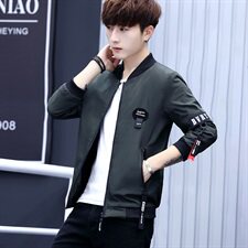 外套男韩版潮流修身帅气秋季衣服春秋新款棒球服薄款夹克H617，男装夹克，星座509