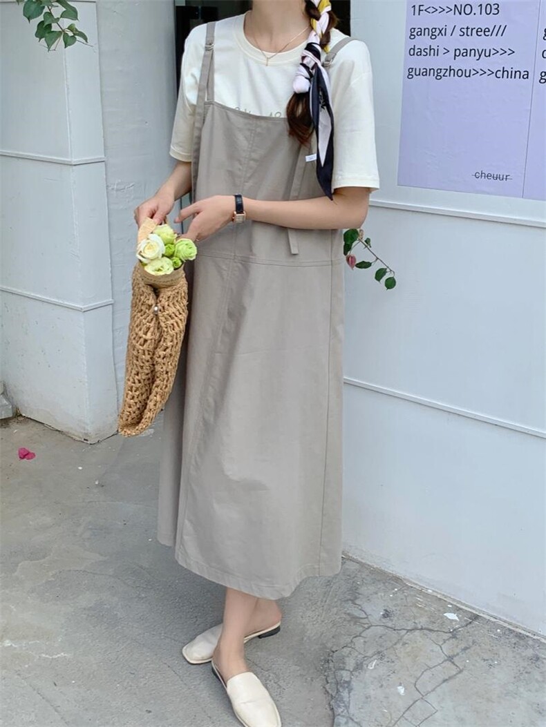 现货韩版休闲背带裙，其它，汐美