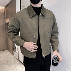 社会小伙高端短款宽松韩版大衣外套风衣夹克男A236-FY8019-P125，男装夹克，电商A236