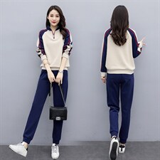 2025秋季时尚优雅气质加绒加厚舒适两件套冬季，女装套装/套裙，凯瑟曼