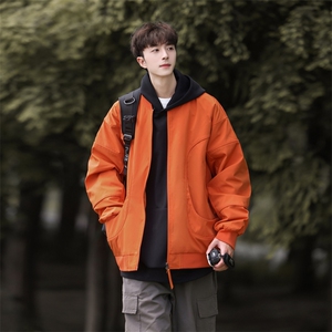 新款港风外景个性棒球服宽松二开夹克男DSA157B-J218-P80图片