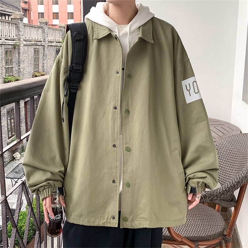 电商DSA028-JKB2143P452024新款印花港风立领夹克休闲外套男,男装夹克,电商A028