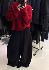 2026年秋季时尚百搭通勤简约休闲套头开衫，女装针织衫/毛衣，胜智羊绒