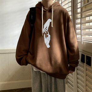 纯棉连帽卫衣男大码运动帽衫宽松薄WY2147-P35 加绒款-P40图片