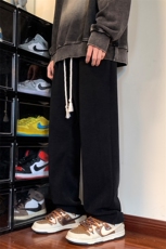 欧棉绒直筒长裤休闲裤宽松春秋卫裤运动裤XZ211-1-K2220-P60，男装休闲裤，星座211-1