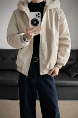 连帽座山雕pu皮棉服加绒皮毛领情侣装棉衣男装大码外套S529-特85，男装皮衣，电商A233-1