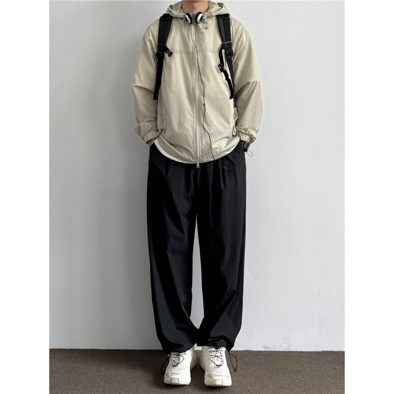 冰丝宽松防晒服男女夏新款连帽防晒衣情侣风衣休闲外套潮JA04-P45，男装防晒衣，星座208-5