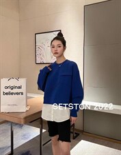 拼接卫衣，女装卫衣/绒衫，雪蘭桐(6F)