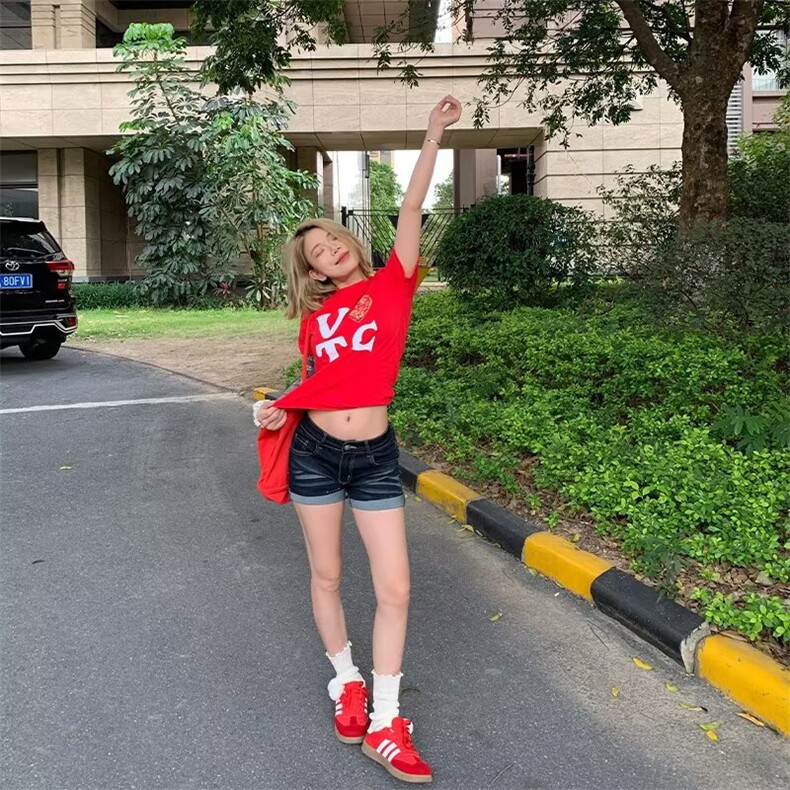 美式复古牛仔短裤女夏季小个子高腰丰胯提臀做旧辣妹紧身包臀热裤,男装牛仔裤,星座1210-1