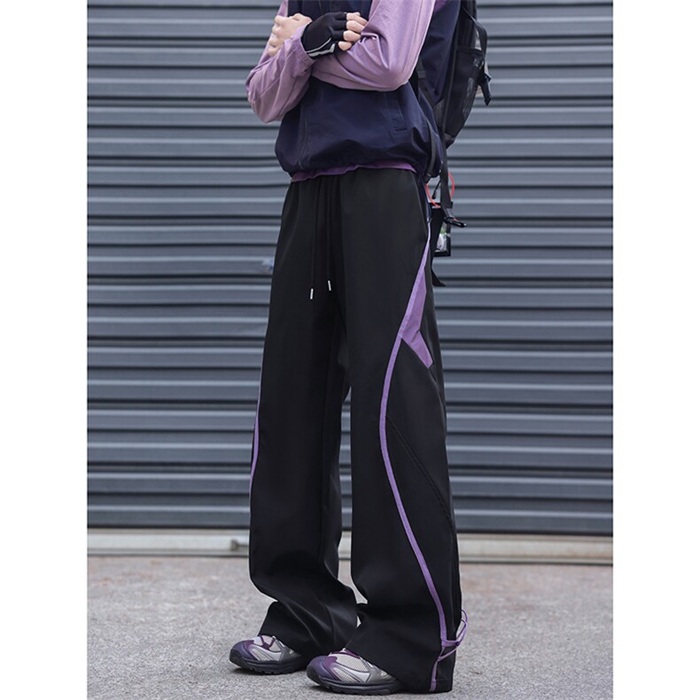 抖音品质解构拼接机能撞色户外休闲冲锋裤B315-K26039-特p40控78,男装休闲裤,电商B315