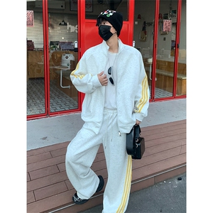 潮流高级感美式休闲运动套装男W4694上衣52-K8667裤子41【特价】图片