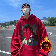 500克重磅秋冬美式加绒加厚卫衣外套DL1525常规特P35绒特P40，男装卫衣，电商A486