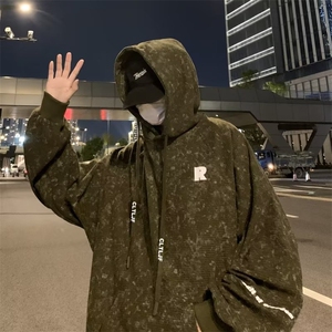 华夫格男潮ins港风潮流连帽卫衣 XW025 P48图片