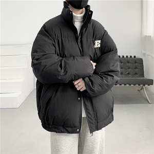 冬季新款机理感暗条纹立领棉衣加厚棉袄MY237-P105控148抖音控168图片