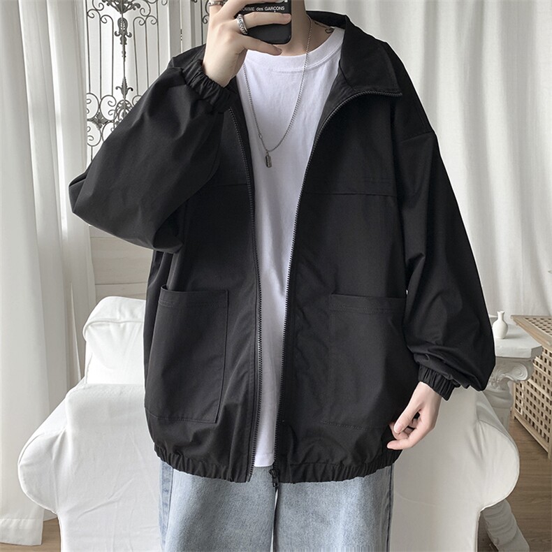 春季新款外套男韩版潮流港风百搭夹克男秋装上衣JK2021P65控88,男装夹克,星座507