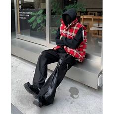 男秋冬新款刺绣格子布棉马甲M9011P70，男装背心/马甲，星座1116-2